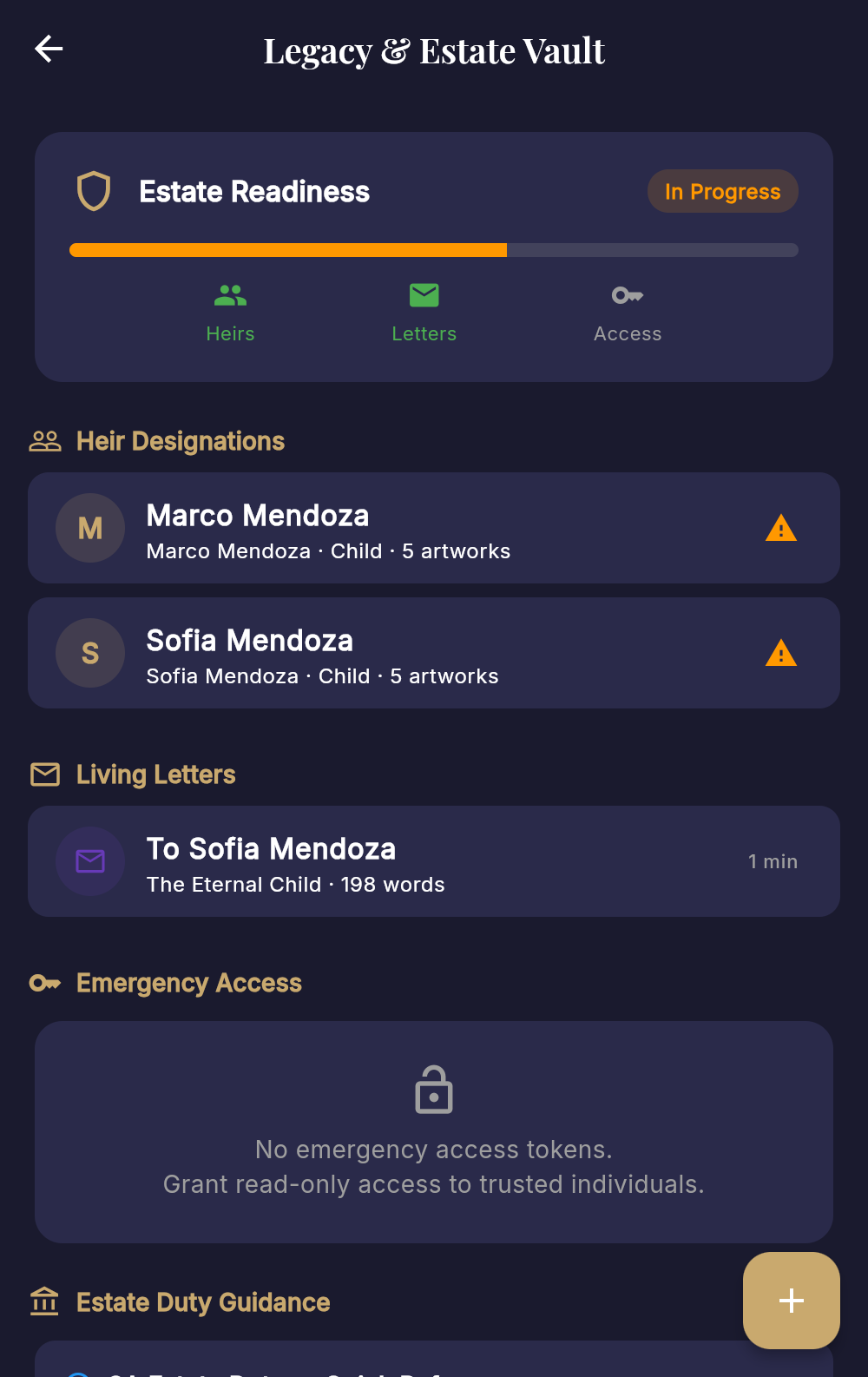 Legacy and Estate Vault