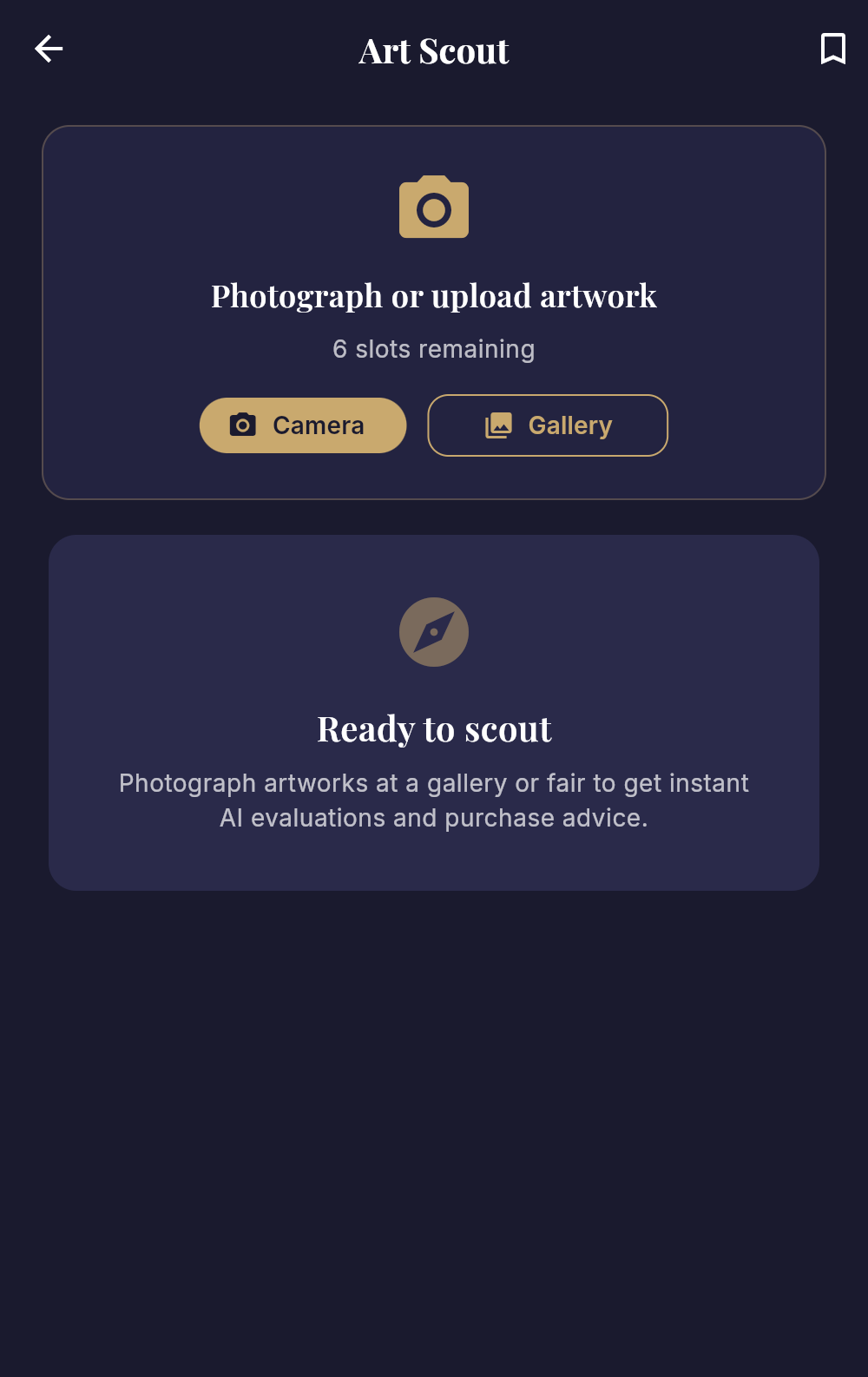 AI Art Scout camera and analysis